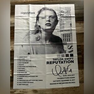 Taylor Swift Reputation Album Poster - Fabric Wall Hanging